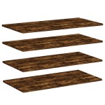 vidaXL Rafturi perete 4 buc. stejar fumuriu 80x40x1,5 cm lemn compozit vidaXL Rafturi perete 4 buc. stejar fumuriu 80x40x1,5 cm lemn compozit