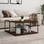 vidaXL Rafturi perete 4 buc. stejar fumuriu 80x40x1,5 cm lemn compozit vidaXL Rafturi perete 4 buc. stejar fumuriu 80x40x1,5 cm lemn compozit