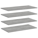 vidaXL Rafturi de perete, 4 buc., gri sonoma, 80x40x1,5 cm, lemn vidaXL Rafturi de perete, 4 buc., gri sonoma, 80x40x1,5 cm, lemn