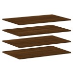 vidaXL Rafturi de perete, 4 buc., stejar maro, 80x50x1,5 cm, lemn vidaXL Rafturi de perete, 4 buc., stejar maro, 80x50x1,5 cm, lemn