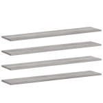 vidaXL Rafturi de perete, 4 buc., gri sonoma, 100x20x1,5 cm, lemn vidaXL Rafturi de perete, 4 buc., gri sonoma, 100x20x1,5 cm, lemn