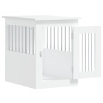 vidaXL Mobilier tip ladă pentru câini, alb, 45x62x59 cm lemn prelucrat vidaXL Mobilier tip ladă pentru câini, alb, 45x62x59 cm lemn prelucrat