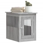 vidaXL Ladă pentru câini, gri sonoma, 45x62x59 cm, lemn prelucrat vidaXL Ladă pentru câini, gri sonoma, 45x62x59 cm, lemn prelucrat