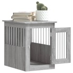 vidaXL Ladă pentru câini, gri sonoma, 45x62x59 cm, lemn prelucrat vidaXL Ladă pentru câini, gri sonoma, 45x62x59 cm, lemn prelucrat