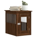 vidaXL Ladă pentru câini, stejar maro, 45x62x59 cm, lemn prelucrat vidaXL Ladă pentru câini, stejar maro, 45x62x59 cm, lemn prelucrat