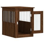 vidaXL Ladă pentru câini, stejar maro, 45x62x59 cm, lemn prelucrat vidaXL Ladă pentru câini, stejar maro, 45x62x59 cm, lemn prelucrat