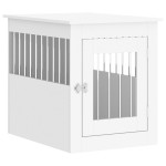vidaXL Ladă pentru câini, alb, 55x75x65 cm, lemn prelucrat vidaXL Ladă pentru câini, alb, 55x75x65 cm, lemn prelucrat