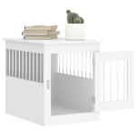 vidaXL Ladă pentru câini, alb, 55x75x65 cm, lemn prelucrat vidaXL Ladă pentru câini, alb, 55x75x65 cm, lemn prelucrat