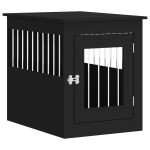 vidaXL Ladă pentru câini, negru, 55x75x65 cm, lemn compozit vidaXL Ladă pentru câini, negru, 55x75x65 cm, lemn compozit