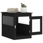 vidaXL Ladă pentru câini, negru, 55x75x65 cm, lemn compozit vidaXL Ladă pentru câini, negru, 55x75x65 cm, lemn compozit