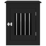 vidaXL Ladă pentru câini, negru, 55x75x65 cm, lemn compozit vidaXL Ladă pentru câini, negru, 55x75x65 cm, lemn compozit