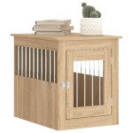 vidaXL Ladă pentru câini, stejar sonoma, 55x75x65 cm, lemn compozit vidaXL Ladă pentru câini, stejar sonoma, 55x75x65 cm, lemn compozit