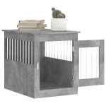vidaXL Ladă pentru câini, gri beton, 55x75x65 cm, lemn compozit vidaXL Ladă pentru câini, gri beton, 55x75x65 cm, lemn compozit