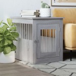 vidaXL Ladă pentru câini, gri sonoma, 55x75x65 cm, lemn compozit vidaXL Ladă pentru câini, gri sonoma, 55x75x65 cm, lemn compozit