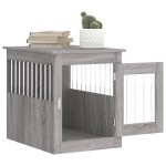 vidaXL Ladă pentru câini, gri sonoma, 55x75x65 cm, lemn compozit vidaXL Ladă pentru câini, gri sonoma, 55x75x65 cm, lemn compozit