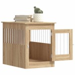 vidaXL Ladă pentru câini, stejar sonoma, 55x80x68 cm, lemn compozit vidaXL Ladă pentru câini, stejar sonoma, 55x80x68 cm, lemn compozit