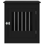 vidaXL Ladă pentru câini, negru, 64,5x80x71 cm, lemn compozit vidaXL Ladă pentru câini, negru, 64,5x80x71 cm, lemn compozit