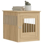 vidaXL Ladă pentru câini, stejar sonoma, 64,5x80x71 cm, lemn compozit vidaXL Ladă pentru câini, stejar sonoma, 64,5x80x71 cm, lemn compozit