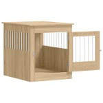 vidaXL Ladă pentru câini, stejar sonoma, 64,5x80x71 cm, lemn compozit vidaXL Ladă pentru câini, stejar sonoma, 64,5x80x71 cm, lemn compozit
