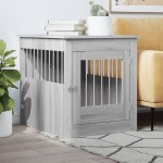 vidaXL Ladă pentru câini, gri sonoma, 64,5x80x71 cm, lemn compozit vidaXL Ladă pentru câini, gri sonoma, 64,5x80x71 cm, lemn compozit