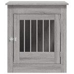vidaXL Ladă pentru câini, gri sonoma, 64,5x80x71 cm, lemn compozit vidaXL Ladă pentru câini, gri sonoma, 64,5x80x71 cm, lemn compozit