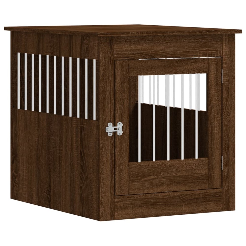 vidaXL Ladă pentru câini, stejar maro, 64,5x80x71 cm, lemn compozit