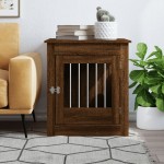 vidaXL Ladă pentru câini, stejar maro, 64,5x80x71 cm, lemn compozit