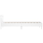 vidaXL Cadru de pat cu tăblie, alb, 100x200 cm, lemn prelucrat
