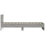 vidaXL Cadru de pat cu tăblie, gri sonoma, 90x190 cm, lemn prelucrat vidaXL Cadru de pat cu tăblie, gri sonoma, 90x190 cm, lemn prelucrat