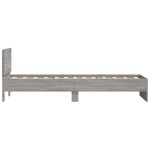 vidaXL Cadru de pat cu tăblie gri sonoma 75x190 cm lemn prelucrat