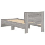 vidaXL Cadru de pat cu tăblie gri sonoma 75x190 cm lemn prelucrat