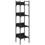 vidaXL Bibliotecă 4 niveluri, negru, 35x30x138,5 cm, lemn prelucrat vidaXL Bibliotecă 4 niveluri, negru, 35x30x138,5 cm, lemn prelucrat