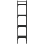 vidaXL Bibliotecă 4 niveluri, negru, 35x30x138,5 cm, lemn prelucrat vidaXL Bibliotecă 4 niveluri, negru, 35x30x138,5 cm, lemn prelucrat
