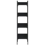 vidaXL Bibliotecă 4 niveluri, negru, 35x30x138,5 cm, lemn prelucrat vidaXL Bibliotecă 4 niveluri, negru, 35x30x138,5 cm, lemn prelucrat