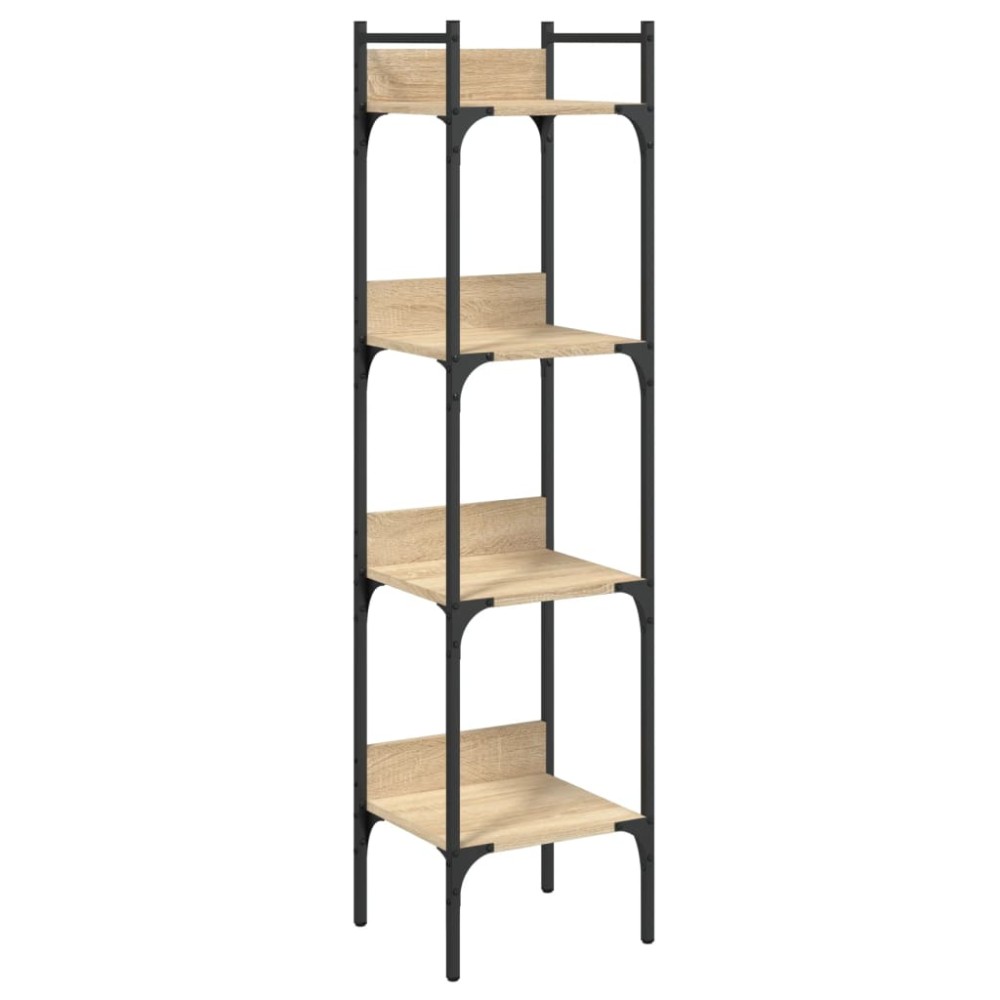 vidaXL Bibliotecă 4 niveluri, stejar sonoma, 35x30x138,5 cm