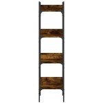 vidaXL Bibliotecă 4 niveluri, stejar fumuriu, 35x30x138,5 cm vidaXL Bibliotecă 4 niveluri, stejar fumuriu, 35x30x138,5 cm