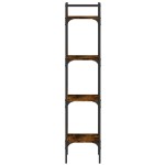 vidaXL Bibliotecă 4 niveluri, stejar fumuriu, 35x30x138,5 cm vidaXL Bibliotecă 4 niveluri, stejar fumuriu, 35x30x138,5 cm