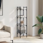 vidaXL Bibliotecă 4 niveluri, gri sonoma 35x30x138,5 cm lemn prelucrat vidaXL Bibliotecă 4 niveluri, gri sonoma 35x30x138,5 cm lemn prelucrat
