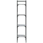 vidaXL Bibliotecă 4 niveluri, gri sonoma 35x30x138,5 cm lemn prelucrat vidaXL Bibliotecă 4 niveluri, gri sonoma 35x30x138,5 cm lemn prelucrat