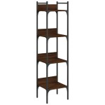 vidaXL Bibliotecă 4 niveluri stejar maro 35x30x138,5 cm lemn prelucrat vidaXL Bibliotecă 4 niveluri stejar maro 35x30x138,5 cm lemn prelucrat