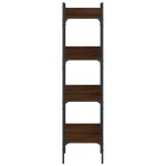 vidaXL Bibliotecă 4 niveluri stejar maro 35x30x138,5 cm lemn prelucrat vidaXL Bibliotecă 4 niveluri stejar maro 35x30x138,5 cm lemn prelucrat