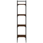 vidaXL Bibliotecă 4 niveluri stejar maro 35x30x138,5 cm lemn prelucrat vidaXL Bibliotecă 4 niveluri stejar maro 35x30x138,5 cm lemn prelucrat
