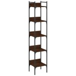 vidaXL Bibliotecă 5 niveluri, stejar maro 35x30x174 cm, lemn prelucrat vidaXL Bibliotecă 5 niveluri, stejar maro 35x30x174 cm, lemn prelucrat