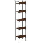 vidaXL Bibliotecă 5 niveluri, stejar maro 35x30x174 cm, lemn prelucrat vidaXL Bibliotecă 5 niveluri, stejar maro 35x30x174 cm, lemn prelucrat