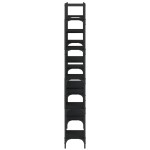 vidaXL Bibliotecă, negru, 155,5x24x166,5 cm, lemn prelucrat vidaXL Bibliotecă, negru, 155,5x24x166,5 cm, lemn prelucrat