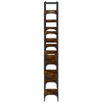 vidaXL Bibliotecă, stejar fumuriu, 155,5x24x166,5 cm, lemn prelucrat vidaXL Bibliotecă, stejar fumuriu, 155,5x24x166,5 cm, lemn prelucrat