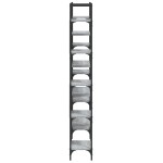 vidaXL Bibliotecă, gri sonoma, 155,5x24x166,5 cm, lemn prelucrat vidaXL Bibliotecă, gri sonoma, 155,5x24x166,5 cm, lemn prelucrat