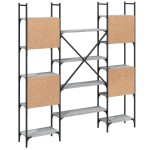 vidaXL Bibliotecă, gri sonoma, 155,5x24x166,5 cm, lemn prelucrat vidaXL Bibliotecă, gri sonoma, 155,5x24x166,5 cm, lemn prelucrat