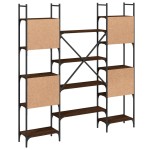vidaXL Bibliotecă, stejar maro, 155,5x24x166,5 cm, lemn prelucrat