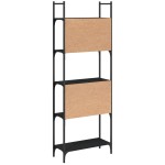 vidaXL Bibliotecă 5 niveluri, negru, 60,5x24x166,5 cm, lemn prelucrat vidaXL Bibliotecă 5 niveluri, negru, 60,5x24x166,5 cm, lemn prelucrat